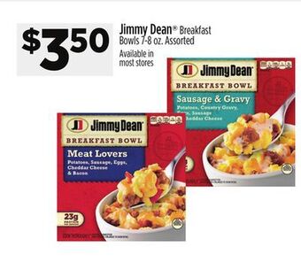 Dollar General Jimmy dean breakfast bowls offer