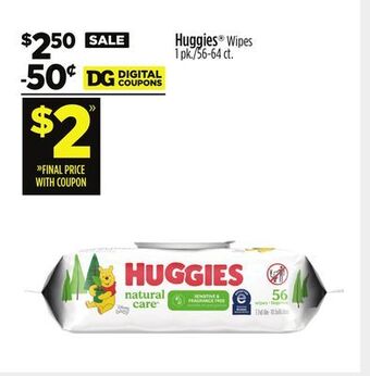 Dollar General Huggies wipes offer