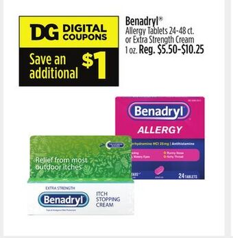 Dollar General Benadryl offer