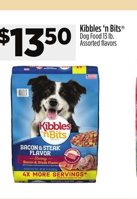 Dollar General Kibbles'n bits dog food offer