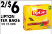 Met Foodmarkets Lipton Tea Bags offer