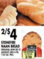 Met Foodmarkets Stone Fire Pizza Naan Bread offer