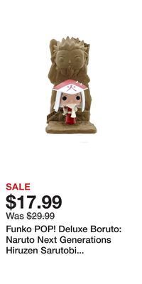Game Stop Funko pop! deluxe boruto: naruto next generations hiruzen sarutobi 9-in vinyl figure offer