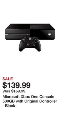 Game Stop Microsoft xbox one console 500gb with original controller - black offer
