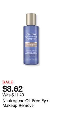 Ulta Beauty Neutrogena oil-free eye makeup remover offer