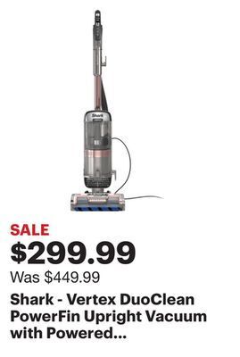 Best Buy Shark - vertex duoclean powerfin upright vacuum with powered lift-away and self-cleaning brushroll - rose gold offer
