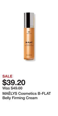 Ulta Beauty Maëlys cosmetics b-flat belly firming cream offer