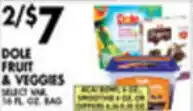 Met Foodmarkets Dole Fruit & Veggies offer