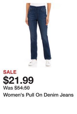 Belk Women's pull on denim jeans offer