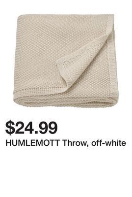Ikea Humlemott throw, off-white offer