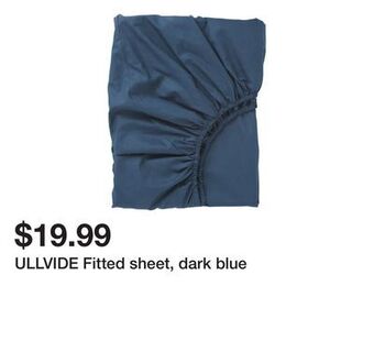 Ikea Ullvide fitted sheet, dark blue offer