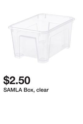 Ikea Samla box, clear offer