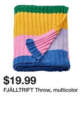 Ikea Fjälltrift throw, multicolor offer