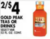 Met Foodmarkets Gold Peak Teas Or Drinks offer