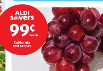 Aldi California red grapes offer