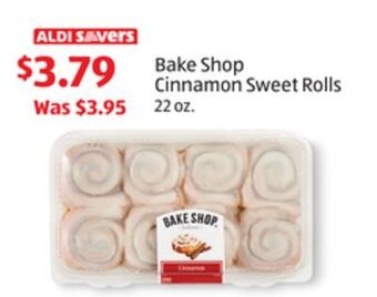 Aldi Bake shop cinnamon sweet rolls offer