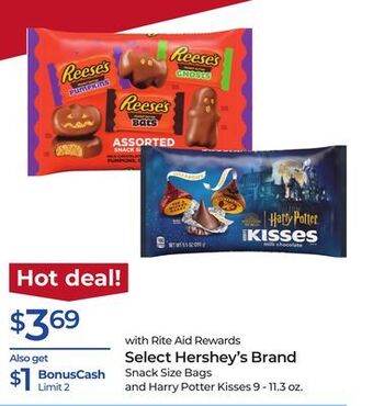 Rite Aid Select hershey's brand offer