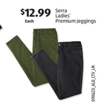 Aldi Serra ladies' premium jeggings offer