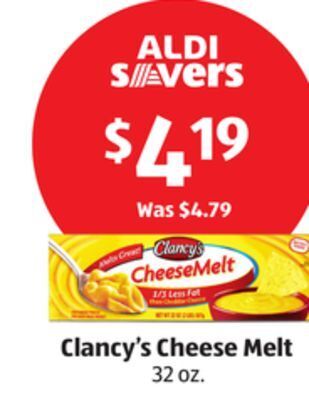 Aldi Clancy's cheese melt offer