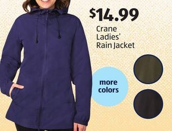 Aldi Crane ladies' rain jacket offer
