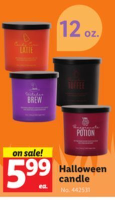 Lidl Halloween candle offer