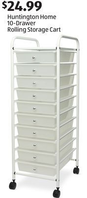 Aldi Huntington home 10-drawer rolling storage cart offer