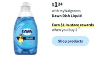 Walgreens Dawn dish liquid offer