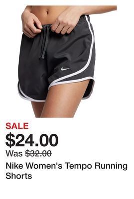 Dick's Sporting Goods Nike women's tempo running shorts offer
