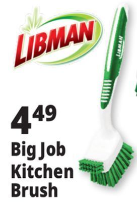 Ocean State Job Lot Libman big job kitchen brush offer