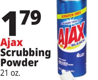 Ocean State Job Lot Ajax with bleach powder cleanser, 21 oz offer