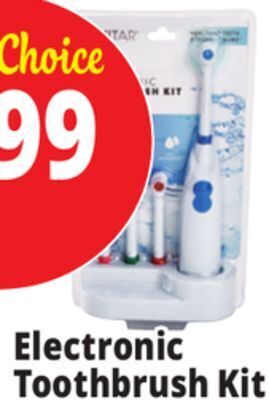 Ocean State Job Lot Vivitar electronic toothbrush kit offer