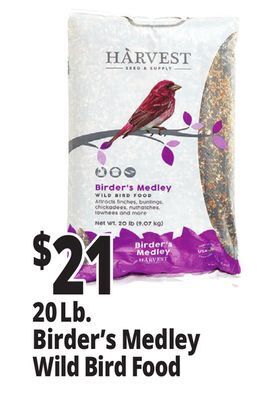 Ocean State Job Lot Harvest birder's medley wild bird food, 20 lbs offer