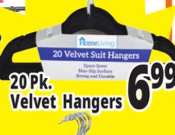 Ocean State Job Lot Homeliving velvet suit hangers, 20 count offer