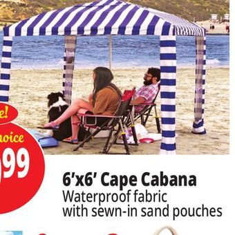 Ocean State Job Lot Crown shades cape cabana beach canopy, 6.5 offer