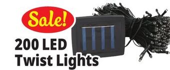 Ocean State Job Lot Solar twist lights, 200 lights offer