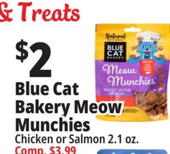 Ocean State Job Lot Blue cat bakery meow munchies offer