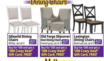 Ocean State Job Lot Dining chairs offer