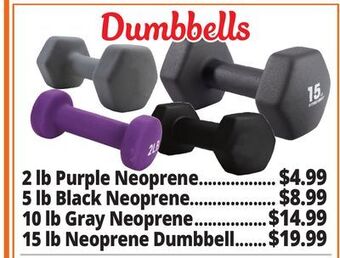 Ocean State Job Lot Neoprene hand weights offer