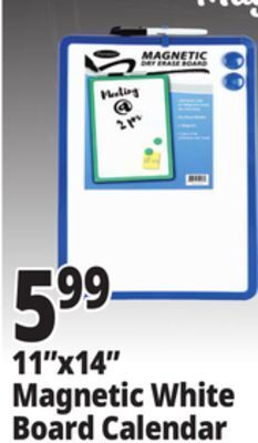 Ocean State Job Lot Premiere magnetic dry erase board calendar, 14 offer