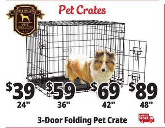 Ocean State Job Lot Huntington premium 3 door small pet crate, 24 x 18 offer