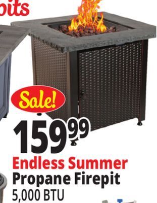 Ocean State Job Lot Endless summer square lp gas outdoor fire pit with cover offer