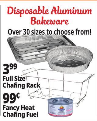 Ocean State Job Lot Disposable aluminum pans offer