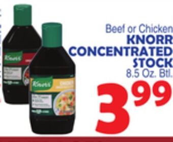Bravo Supermarkets Knorr concentrated stock offer