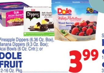 Bravo Supermarkets Dole fruit 12-16 oz. pkg offer