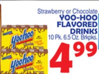 Bravo Supermarkets Yoo-hoo flavored drinks offer