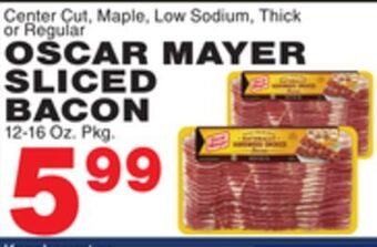 Bravo Supermarkets Oscar mayer sliced bacon offer