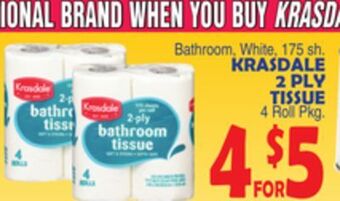 Bravo Supermarkets Krasdale 2 ply tissue offer
