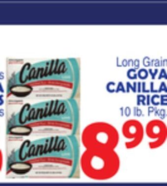 Bravo Supermarkets Goya canilla rice offer