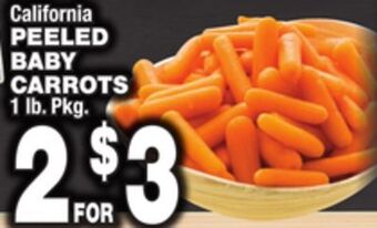 Bravo Supermarkets Peeled baby carrots offer