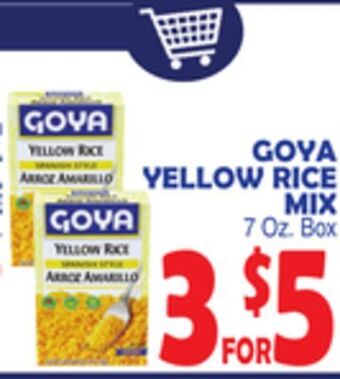 Bravo Supermarkets Goya yellow rice mix offer
